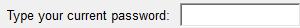 3. Enter Current Password