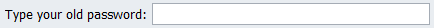 1. Old Password Entry