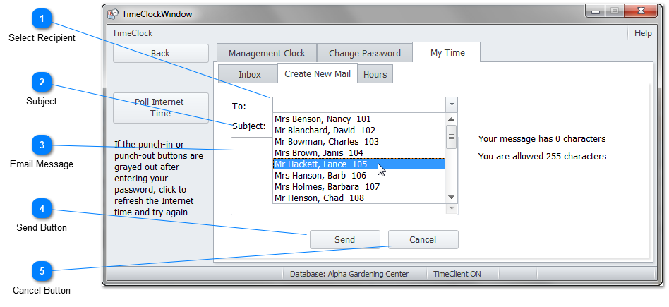 Create New Email Tab